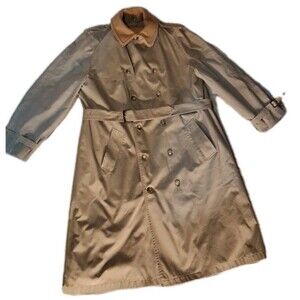 VTG Brooks Brothers Trench Coat Zip Wool Liner, Size 46XL, Made In USA